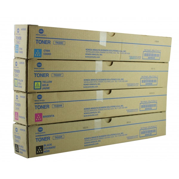 Тонер TN328 CMYK оригинален -Bizhub C250i/C300i/C360i